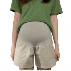 Beige Maternity Shorts