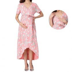 Pink/Silver Maternity Dress